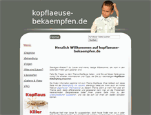 Tablet Screenshot of kopflaeuse-bekaempfen.de